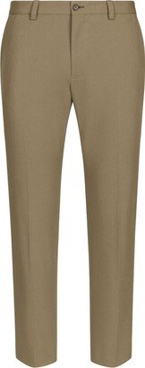Mid-Rise Tapered Chino Trousers