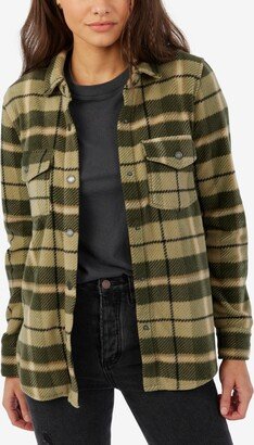 Juniors' Zuma Plaid Superfleece Shirt