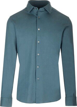 Long Sleeved Buttoned Shirt-AD