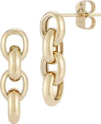 Ember Fine Jewelry 14K Dainty Link Drop Earrings