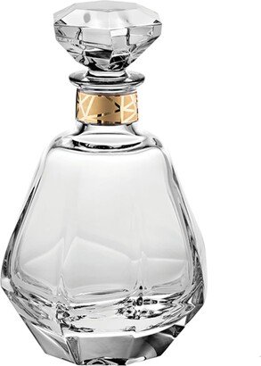 Gemstone Whiskey Decanter with Gold Details