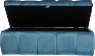 Chic Home Design Chagit Bench Velvet Tufted Storage Ottoman, Modern Transitional-AA