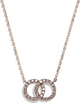 Diamond Double O Pendant Necklace in 14K Rose Gold, 0.25 ct. t.w. - 150th Anniversary Exclusive