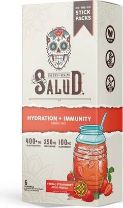 Salud Hydration + Immunity Strawberry Drink Mix - 6pk/0.21 oz Sticks