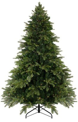 Northlight 7.5' Pre-Lit Full Woodcrest Pine Artificial Christmas Tree