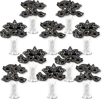 Big Dot Of Happiness Masquerade - Mask Party Centerpiece Sticks - Showstopper Table Toppers - 35 Pc