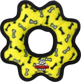 Tuffy Ultimate Gear Ring Yellow Bone, Dog Toy