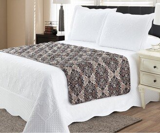 couch guard Bed Runner Protector Damask Taupe - King