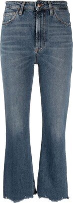 High-Rise Bootcut Jeans-AT