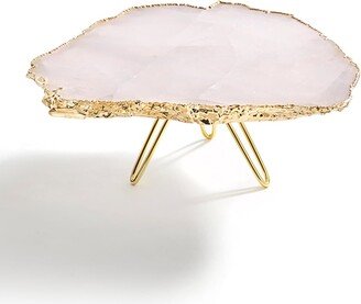 Torta Rose Quartz Cake Stand, Gold