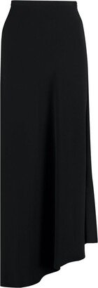 Flared Hem Midi Skirt-AA