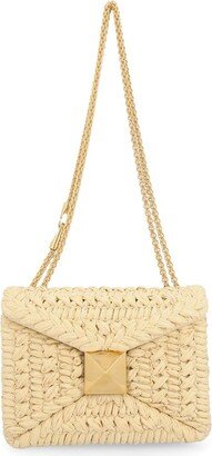 Garavani Roman Stud Foldover Top Shoulder Bag