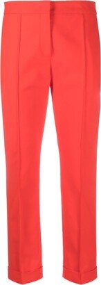 Cropped Tailored Trousers-AS