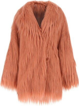 Faux-Fur Long-Sleeved Jacket