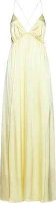 V-Neck Gathered Slip Dress