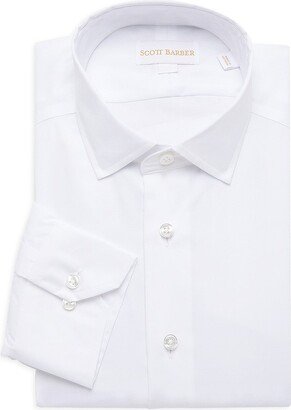 Scott Barber Solid Twill Dress Shirt-AA