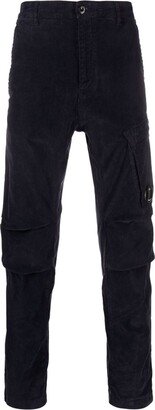 Lens-detail straight-leg trousers-AA