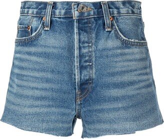 70s High-Rise Denim Shorts-AA