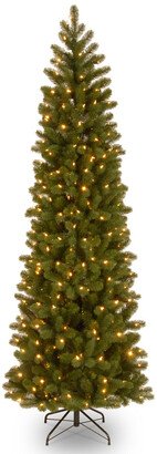 National Tree Company 7.5Ft Feel-Real Down Swept Douglas Fir Pencil Tree With 350 Clear Lights