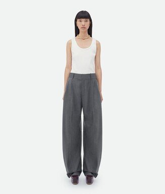 Wide Leg Wool Pants-AA