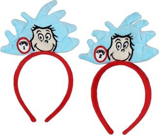 Seven Times Six Dr. Seuss Cat In The Hat Thing 1 And Thing 2 3D Design Headbands 2 Pack Multicoloured