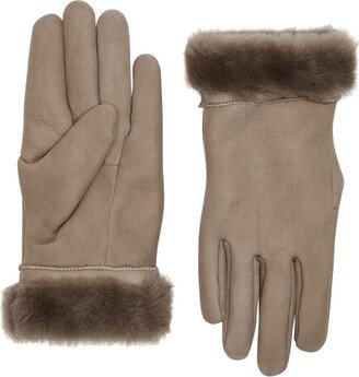 Louisa Shearling-lined Suede Gloves