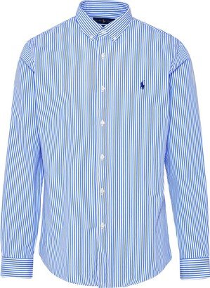 Logo Embroidered Striped Shirt-AQ