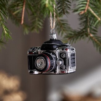 Film Camera Glass Ornament