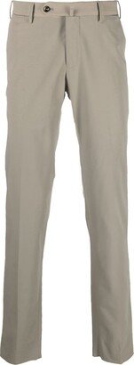 PT Torino Pull-Tab Detail Straight-Leg Trousers