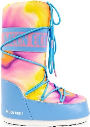 Icon Tie-Dyed Lace-Up Boots