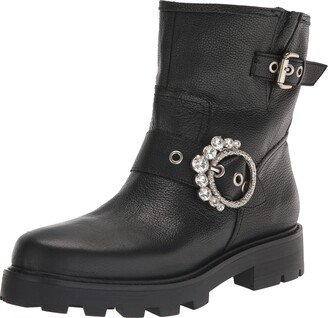 Women's Lug-Sole Marceau Bootie with Crystal Detailed Fashion Boot