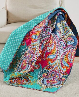 Home Fantasia Reversible Quilted Throw, 50 x 60