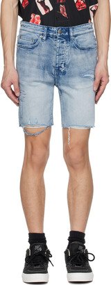 Blue Chopper Denim Shorts