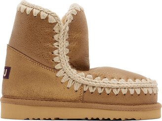 Beige Suede Boots