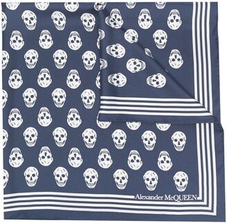 Silk Skull-Print Scarf