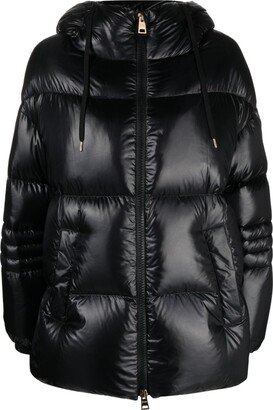 Quilted Hooded Jacket-AA