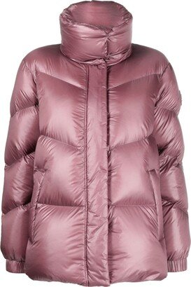 Aliquippa chevron-quilting puffer jacket