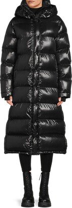 Harper Glossy Long Puffer Jacket