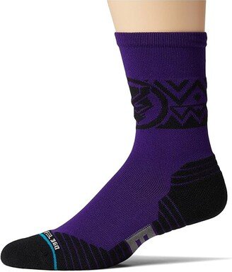 The King (Purple) Crew Cut Socks Shoes