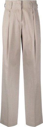 Tailored High-Waisted Trousers-AB