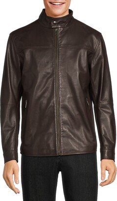 Mas Center Leather Jacket