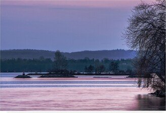 Chuck Burdic Evening on the Bay Canvas Art - 27 x 33.5