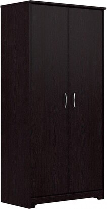 Cabot Tall Bathroom Storage Cabinet with Doors in Espresso Oak