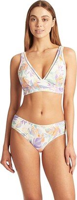 Botanica Mid Bikini Pant (White) Women's Swimwear