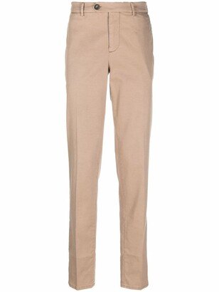 Mid-Rise Straight-Leg Trousers-CM