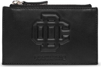 Logo-Embossed Zipped Cardholder