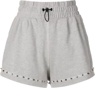 Stud-Detail Track Shorts