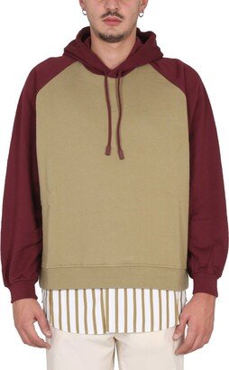 Drawstring Long-Sleeved Hoodie-AM