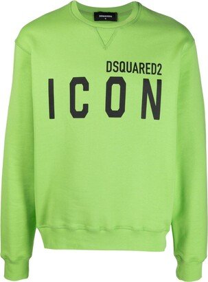 Icon logo-print sweatshirt