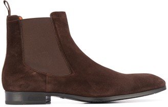 low-heel Chelsea boots